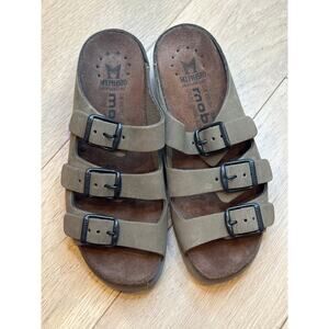 Mephisto Mobils Air‑Relax Leather Sandals Green Women’s EU 36 US 6